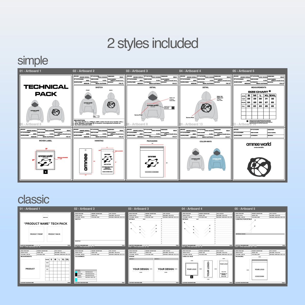 cela tech pack template