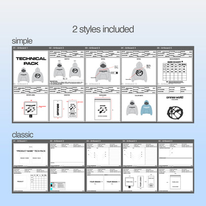 cela tech pack template